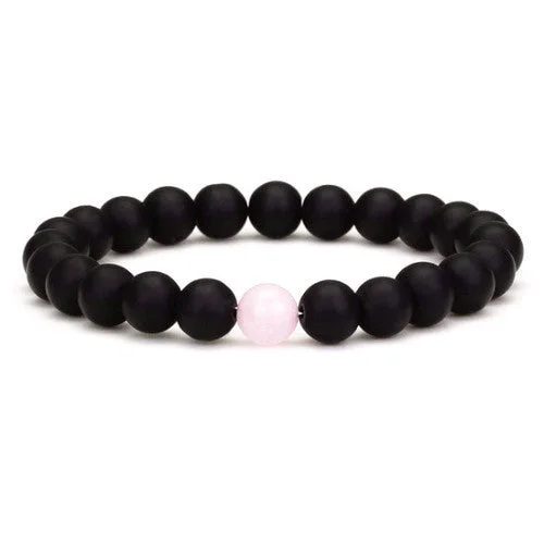 Classy Couples Bracelet Black/Rose