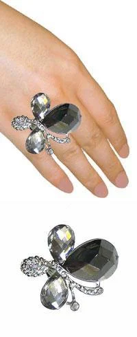 R1094 Large Blink Blink Butterfly Ring 80150-1094