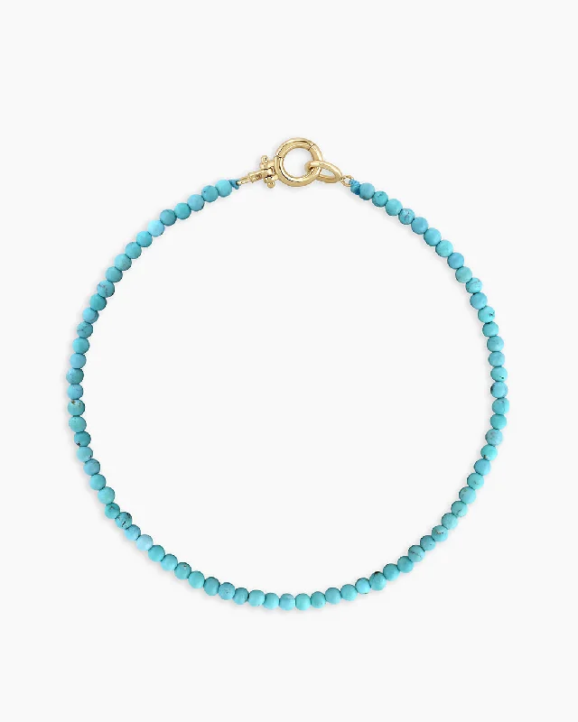 14k Gold Mini Turquoise Bracelet