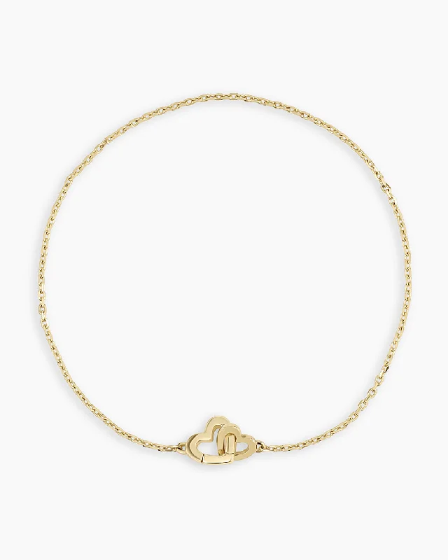 14k Gold Parker Heart Bracelet