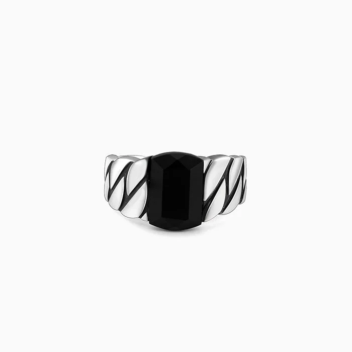 Black Rhodium Impeccable Ring For Him