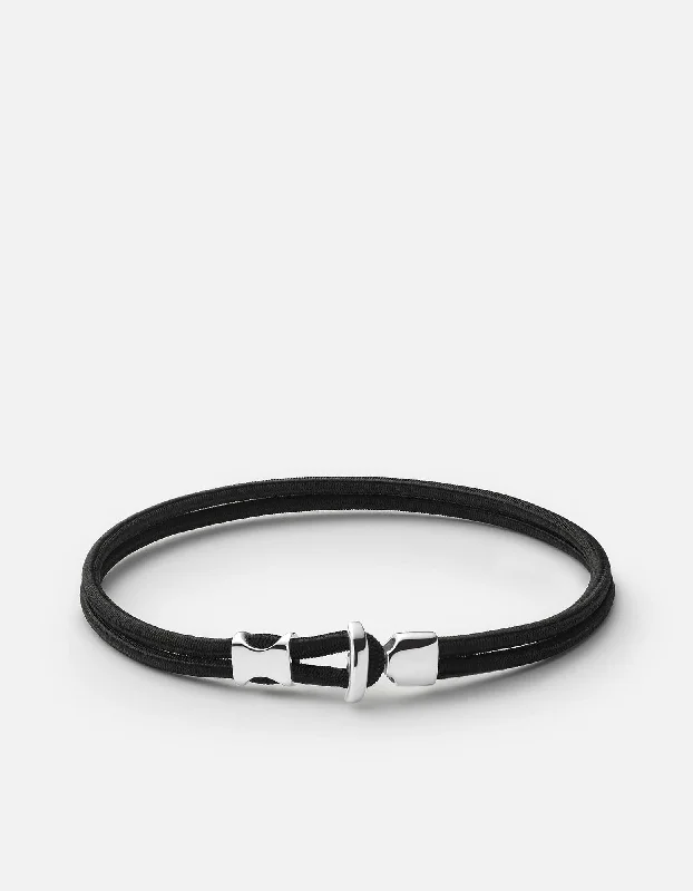 Orson Loop Bungee Rope Bracelet, Sterling Silver