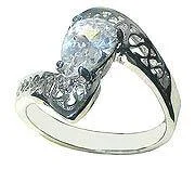 CZ Stone Ring #NF80600-4 was $11.99, closeout @ $2