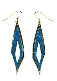 Dangle Earrings Gold or Silver Trim U89175-4765clr