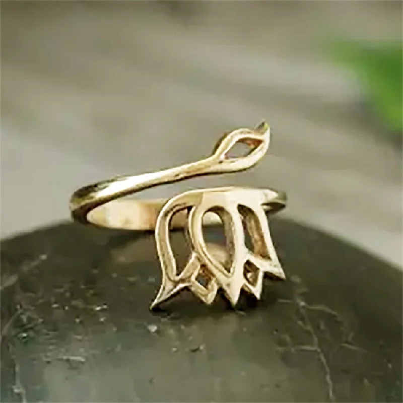 Lotus Brass Ring, India