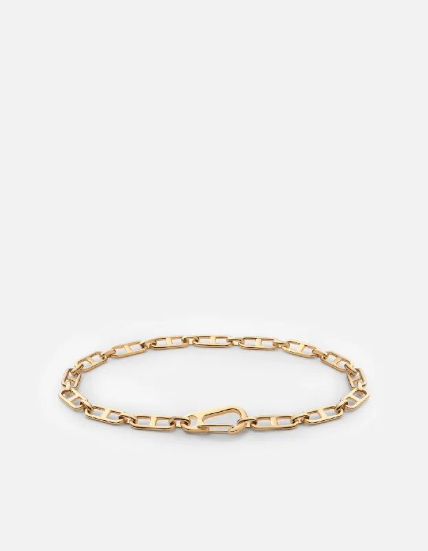 Marinero Chain Link Bracelet, Gold Vermeil