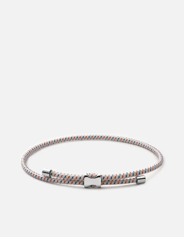 Orson Pull Bungee Rope Bracelet, Sterling Silver