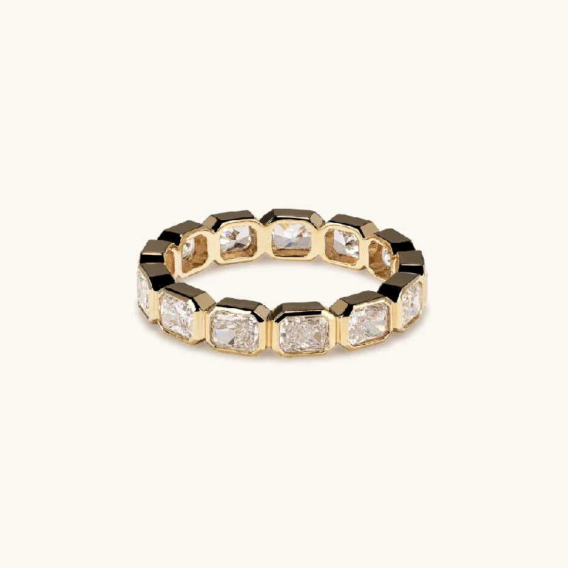 Radiant Lab Diamond East-West Bezel Eternity Band