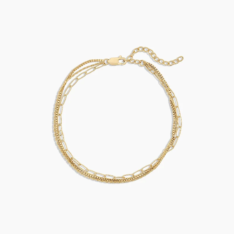 Rosalie Triple Strand Bracelet