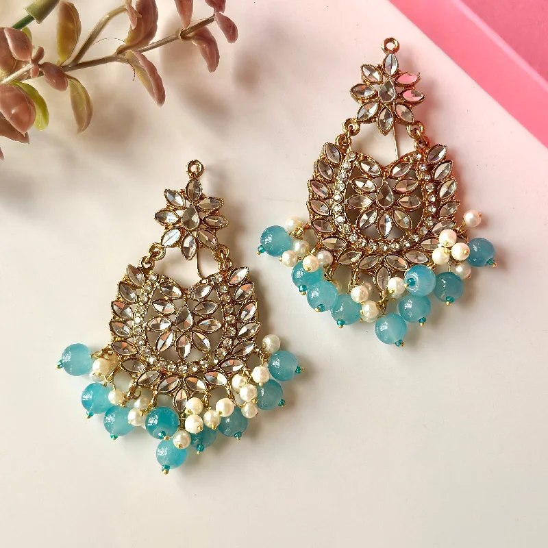 Sameera Earrings (Light Blue)