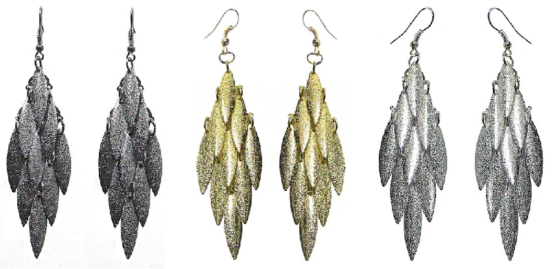 Set of 2 or Set of 3 Bella Chandelier Dangle Earrings Gold Tone Silver Nick  U89175-3119-2to3