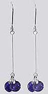 Small Dangle Earrings Zircon Stones - F89450-2