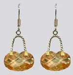 SPECIAL  Dangle Earrings w/Zircon semi precious stone YX89012-3