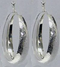 Special -  Hoop Earrings, wide band, OD89150-12701