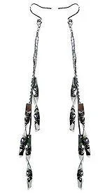 Twisted Metallic Chain Earrings OD89150-4045