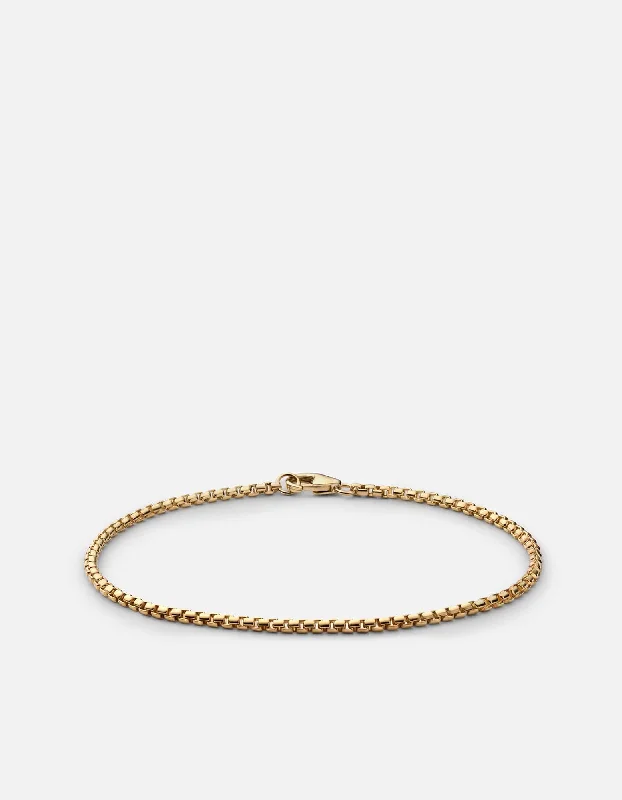 Venetian Chain Bracelet, 14k Gold