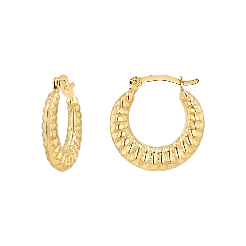 Linea Tapered Hoop Earrings