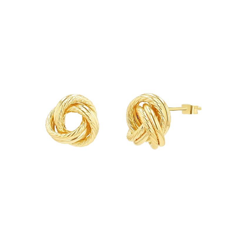 Rope Twist Love Knot Earrings