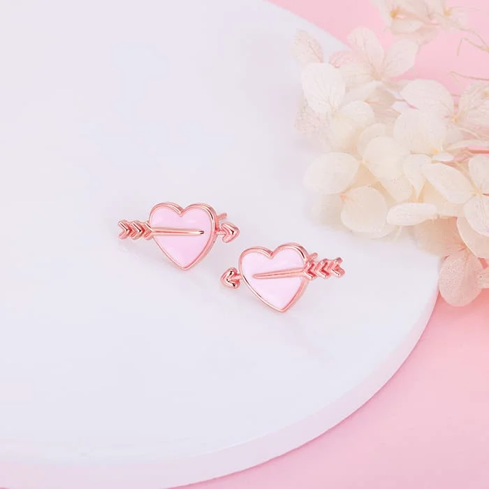 Rose Gold Romantic Rapture Stud Earrings