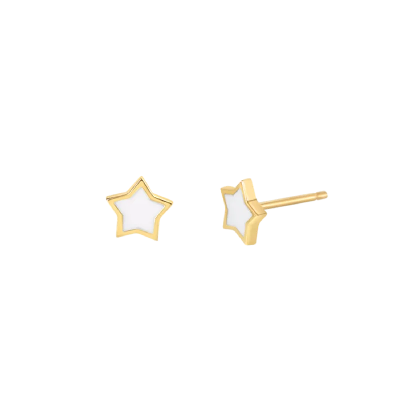 Twinkle Star Enamel Stud Earrings