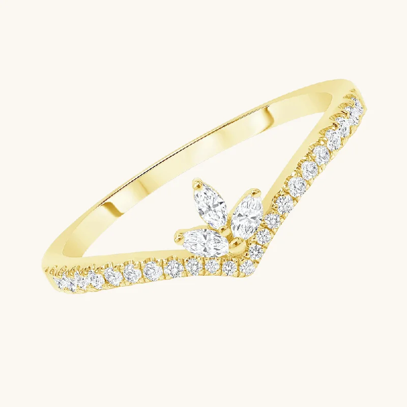 Marquise Trio Diamond Ring