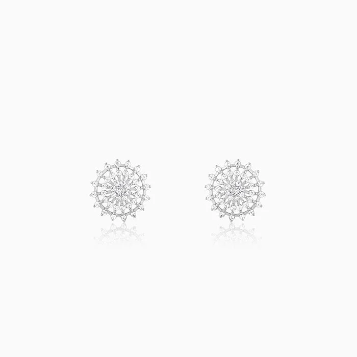 Silver Wheel of Life Earrings