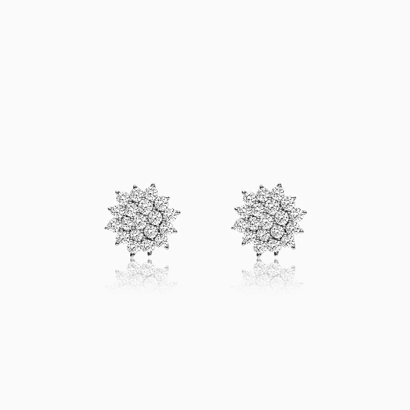 Anushka Sharma Silver Zircon Shining Star Studs