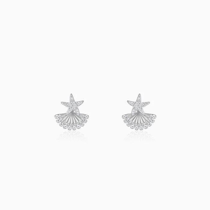 Silver Twinkling Star Earrings