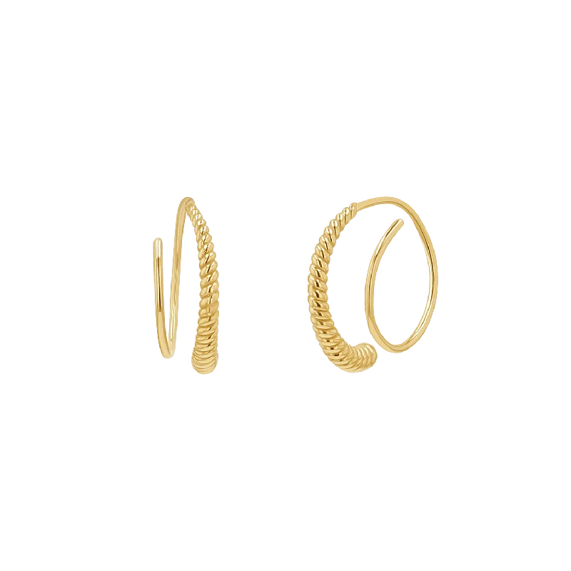 Twist Coil Hoop Earrings