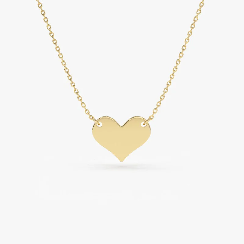 14k Gold Heart Necklace