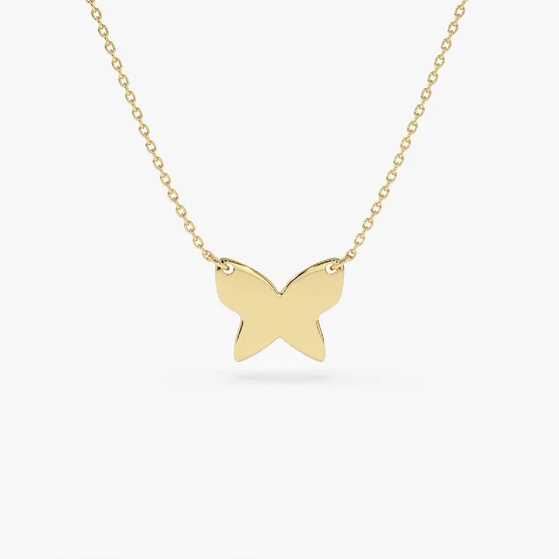 14k Butterfly Necklace