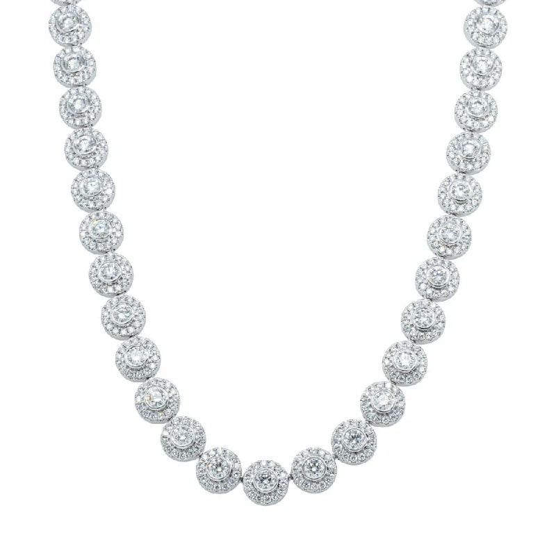 18ct White Gold 12.01ct Diamond Isla Necklace