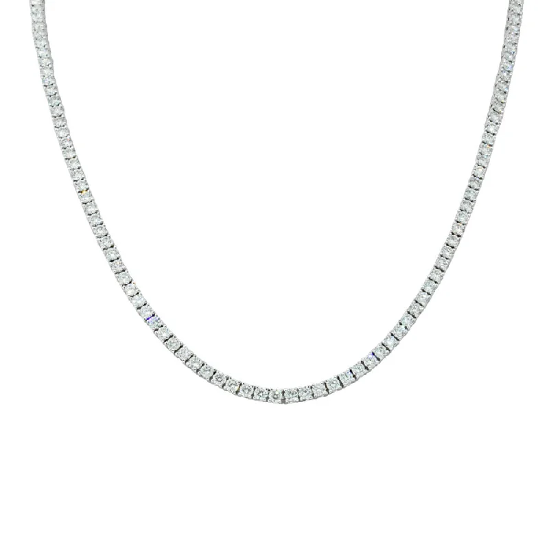 18ct White Gold 7.52ct Diamond Panorama Necklace