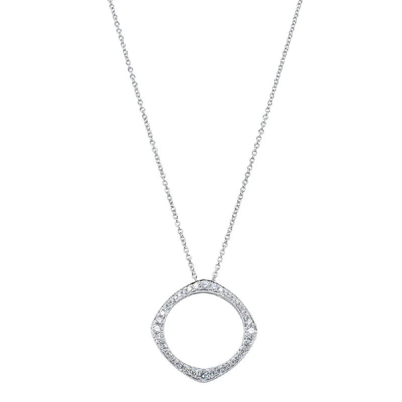 18ct White Gold Diamond Eos Pendant