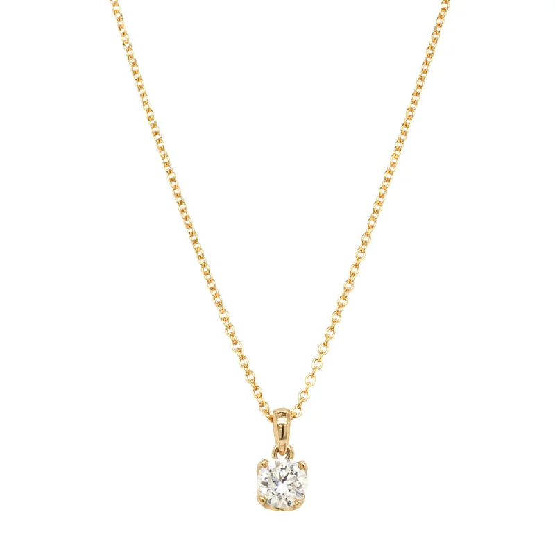 18ct Yellow Gold .50ct Diamond Blossom Pendant