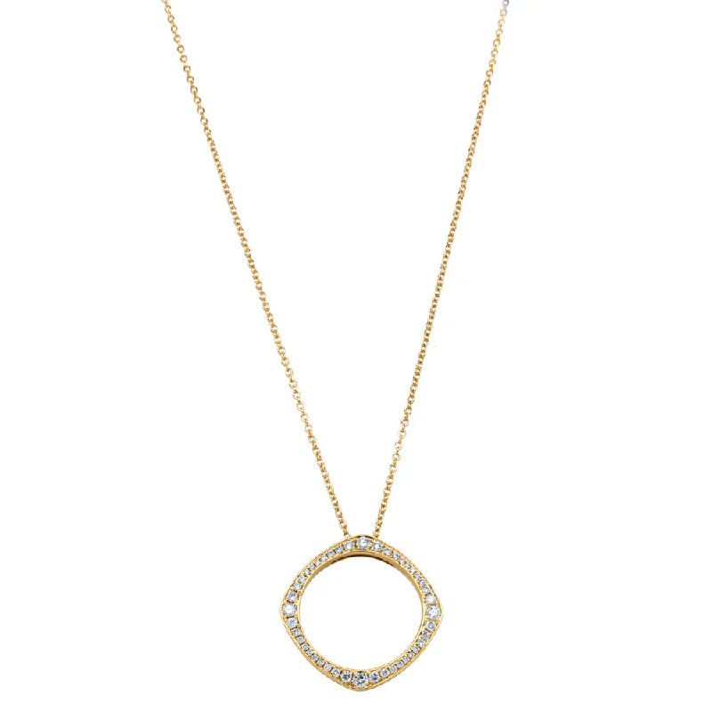 18ct Yellow Gold Diamond Eos Pendant