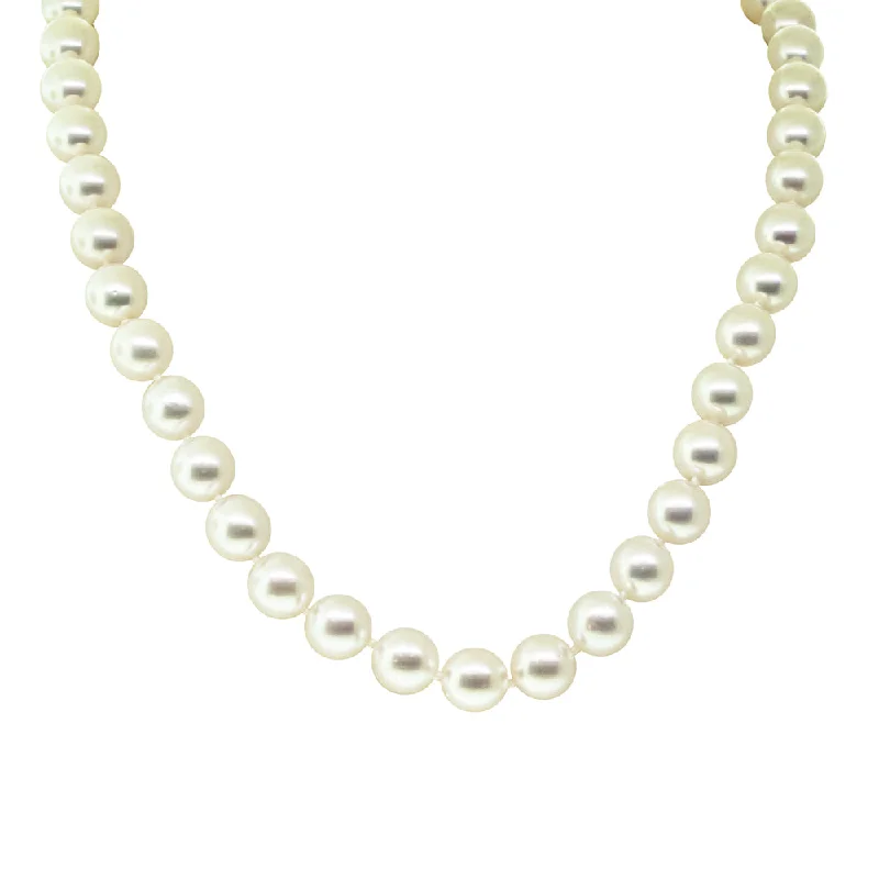 9ct White Gold Akoya Pearl Strand