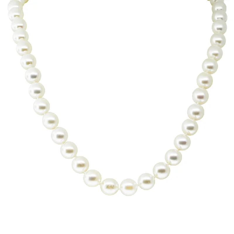 9ct White Gold Cultured Pearl Strand