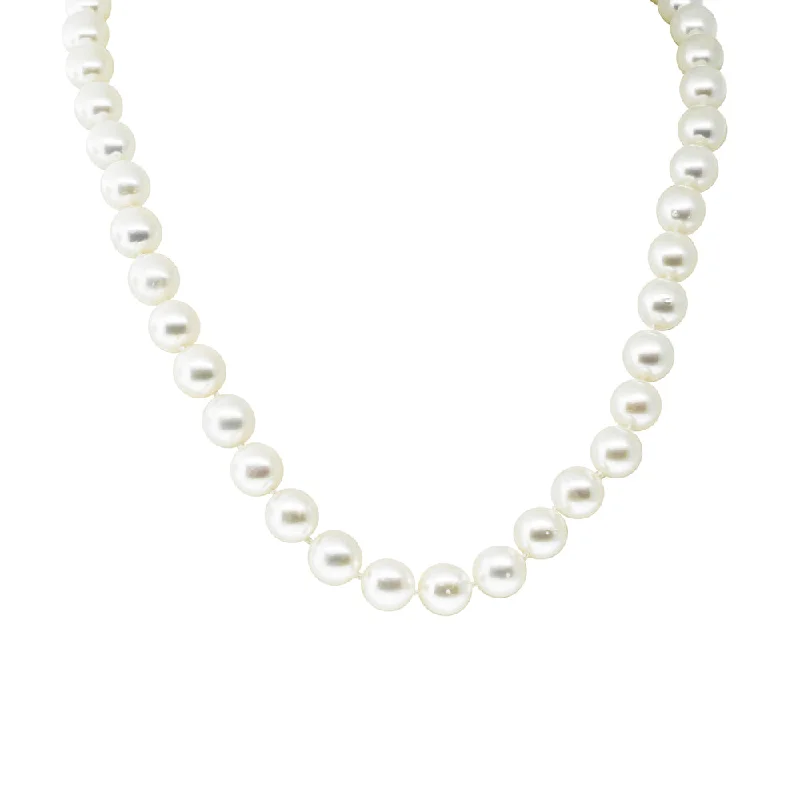 9ct White Gold Cultured Pearl Strand