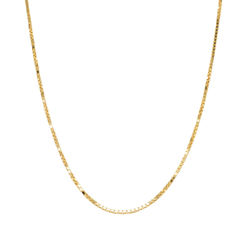 9ct Yellow Gold Box Link Chain