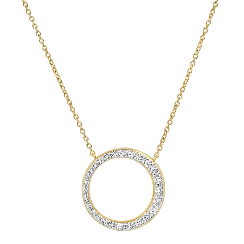 Asymmetrical Diamond Loop Necklace