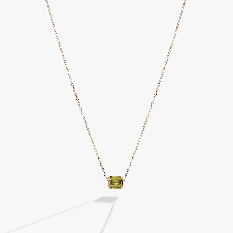 August Birthstone Precious Pendant Necklace