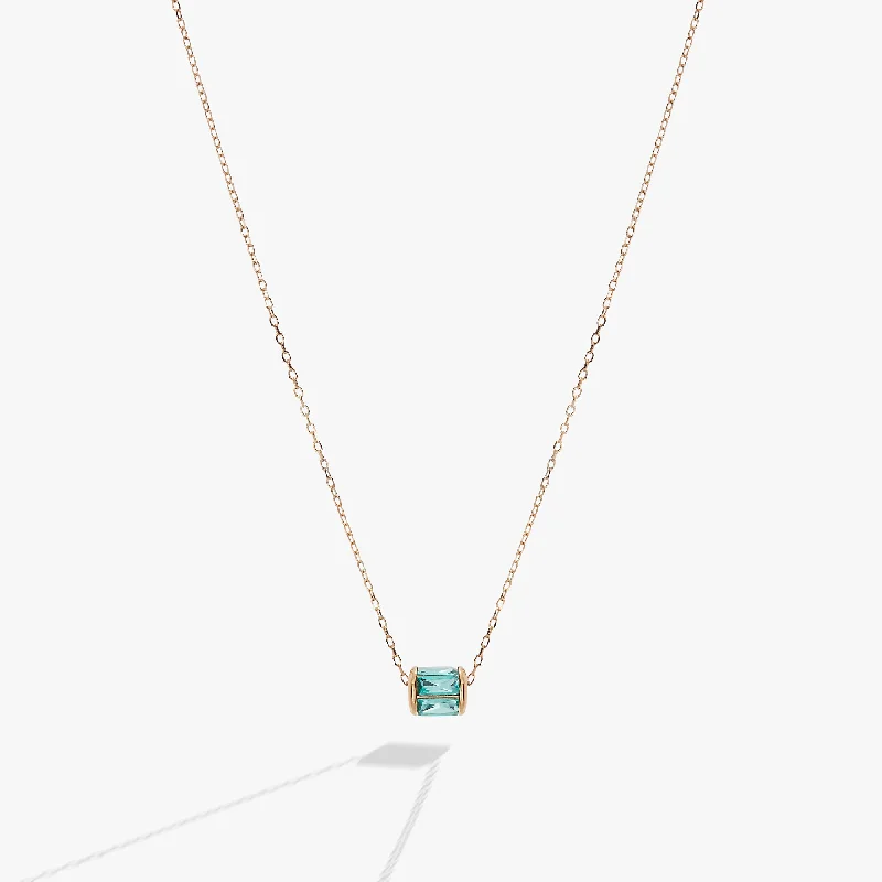 December Birthstone Precious Pendant Necklace