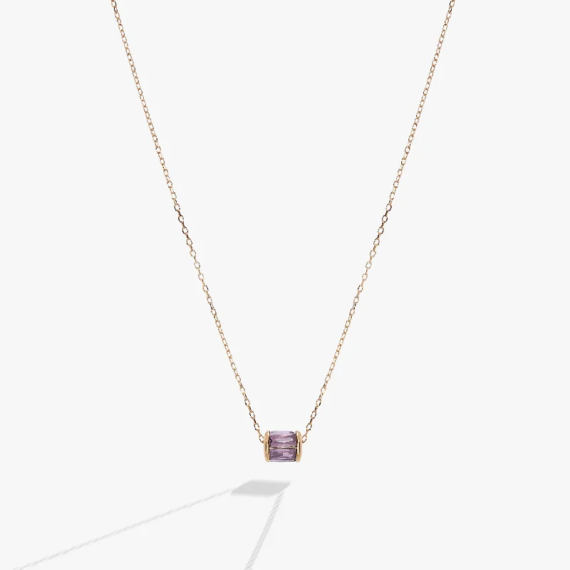 February Birthstone Precious Pendant Necklace