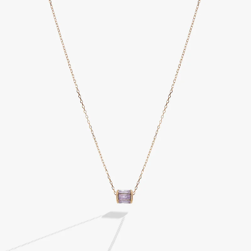 June Birthstone Precious Pendant Necklace