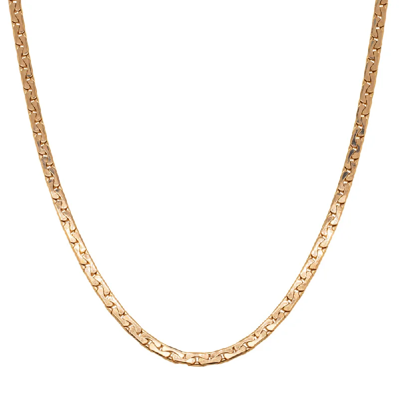 Deja Vu 14ct Rose Gold Fancy Link Chain