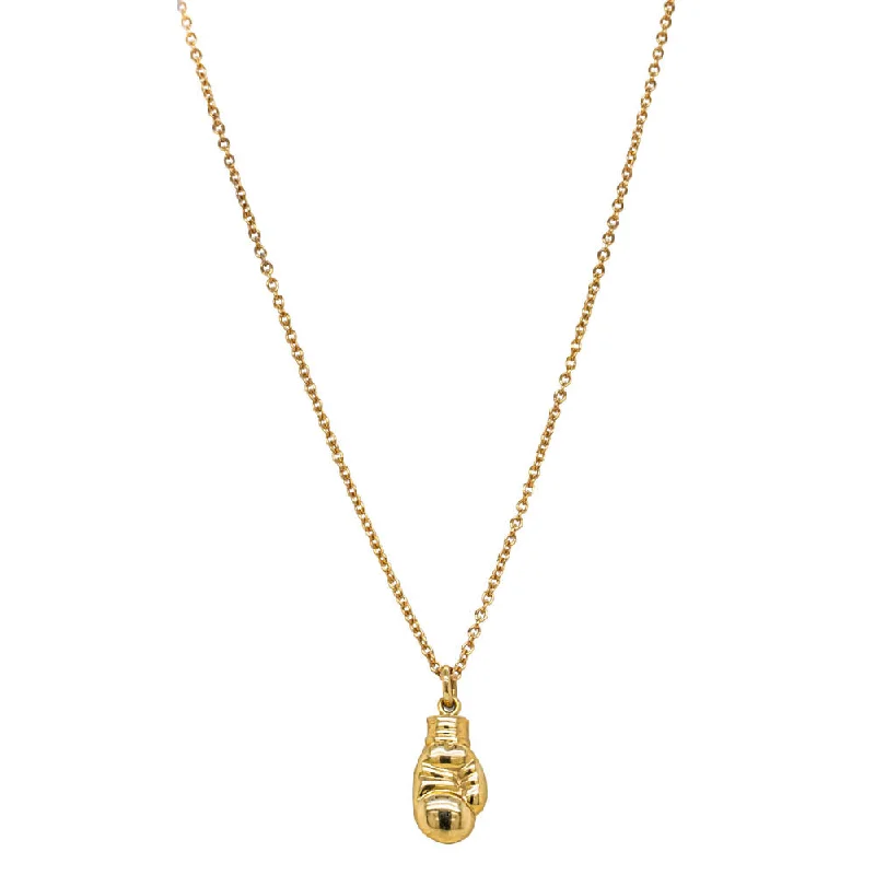 Deja Vu 18ct Yellow Gold Boxing Glove Necklace