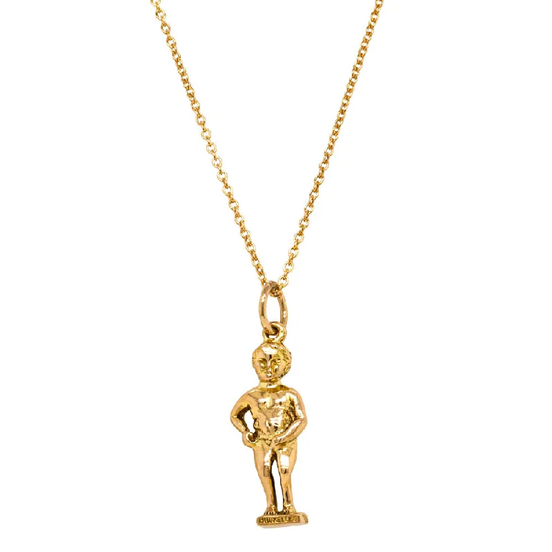 Deja Vu 18ct Yellow Gold Manneken Pis Necklace