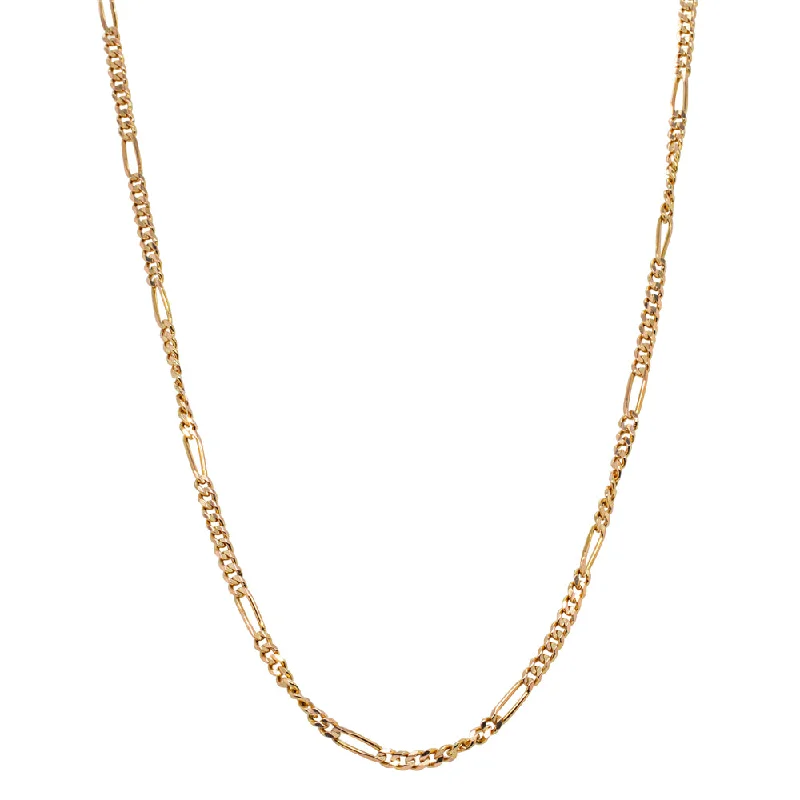 Deja Vu 21ct Yellow Gold Figaro Chain