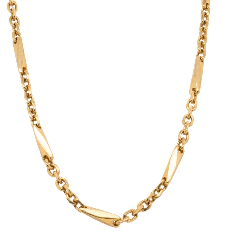 Deja Vu 23ct Yellow Gold Fancy Link Chain